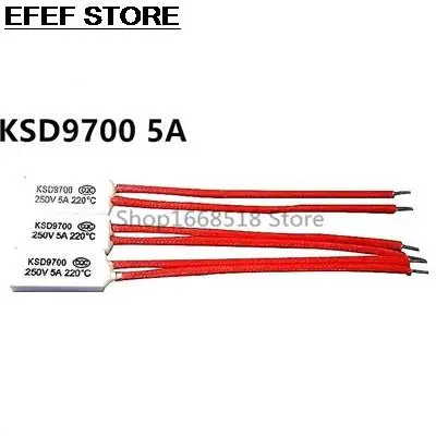 5 шт. Термостат KSD9700 200C 210C 220C 230C 240C 5A250V керамический биметаллический дисковый