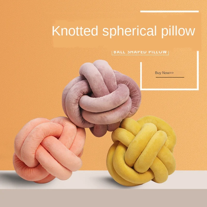Popular household spherical plush pillows European bedside shaped knot pillows children sofa pillows
Popular household spherical plush pillows European bedside shaped knot pillows children sofa pillows