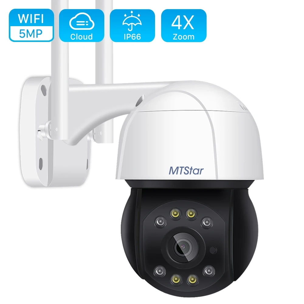 MTStar 1080P 4X Zoom WIFI Wireless Outdoor Auto Tracking PTZ Security Camera Support P2P Onvif Two way audio 64G SD card
MTStar 1080P 4X Zoom WIFI Wireless Outdoor Auto Tracking PTZ Security Camera Support P2P Onvif Two way audio 64G SD card