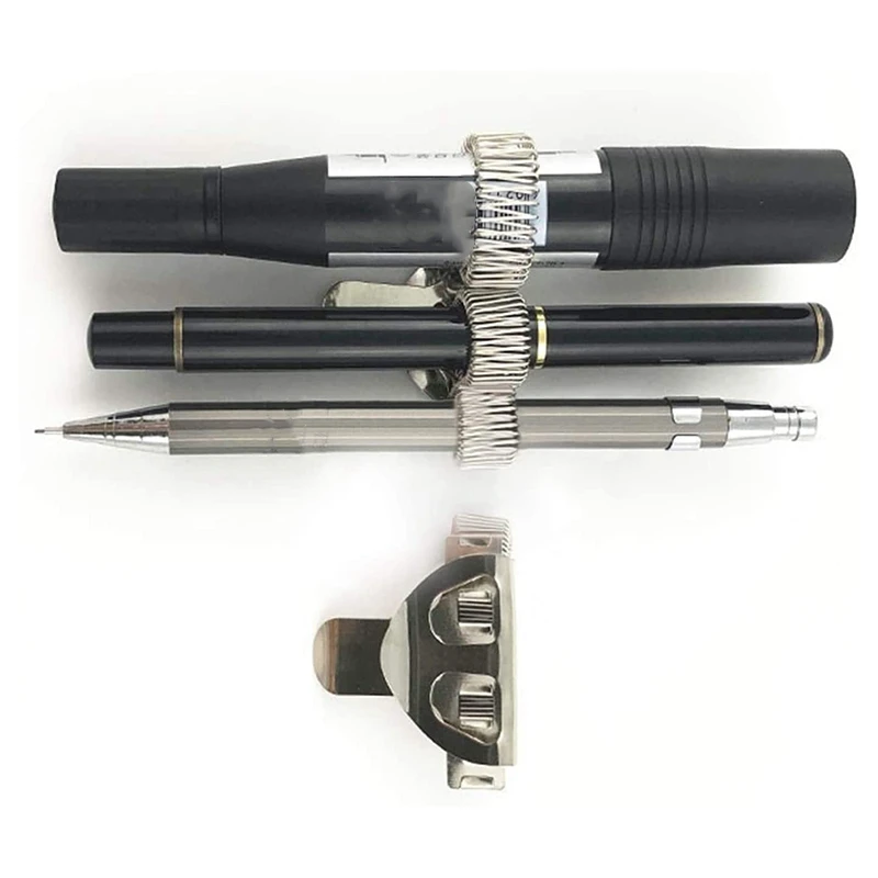 6Pcs Triple Hole Pen Holder with Pocket Clip Pen Clipboard Holder Pen Clip Organizer for Notebook Home Office Pocket
6Pcs Triple Hole Pen Holder with Pocket Clip Pen Clipboard Holder Pen Clip Organizer for Notebook Home Office Pocket