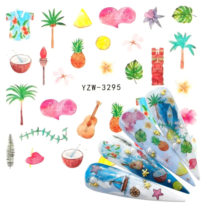 1 PC Summer Fruit Beach Stickers For Nails Manicure Nail Art Design Water Transfer Watermark Beauty Decals
1 PC Summer Fruit Beach Stickers For Nails Manicure Nail Art Design Water Transfer Watermark Beauty Decals