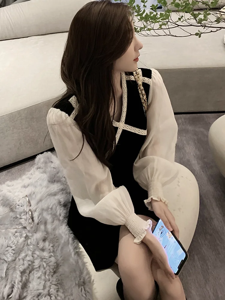 2021 Autumn New French Style Retro Style Inspirational Skirt Women's Waist Slimming Dress 
2021 Autumn New French Style Retro Style Inspirational Skirt Women's Waist Slimming Dress
