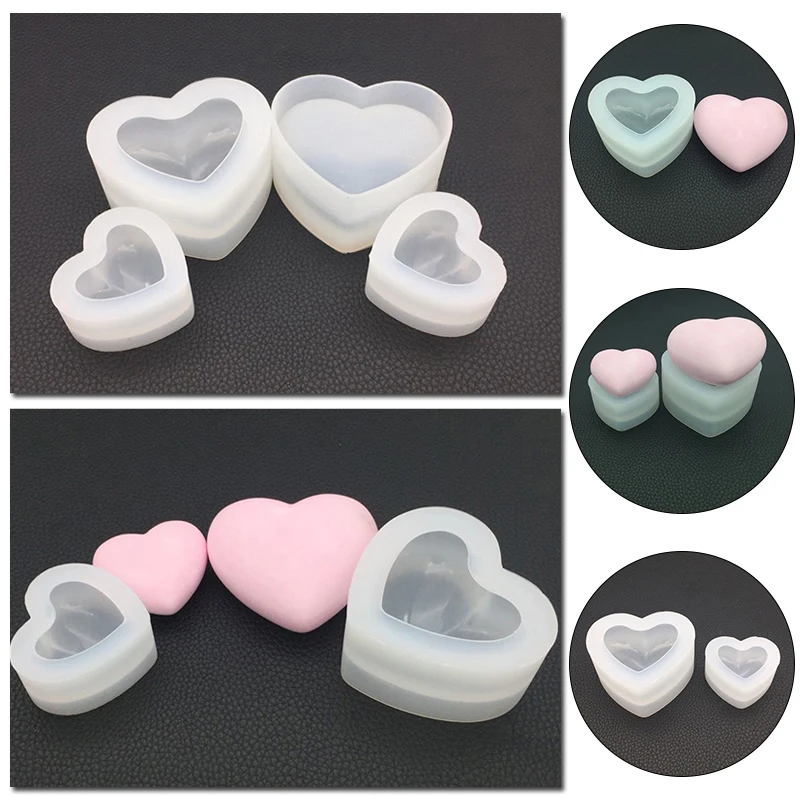 3D DIY Candle Resin Molds Heart Silicone Love Heart Cakes Mold Multi-Function Aroma Gypsum Plaster Mould For Cakes Decoration
3D DIY Candle Resin Molds Heart Silicone Love Heart Cakes Mold Multi-Function Aroma Gypsum Plaster Mould For Cakes Decoration