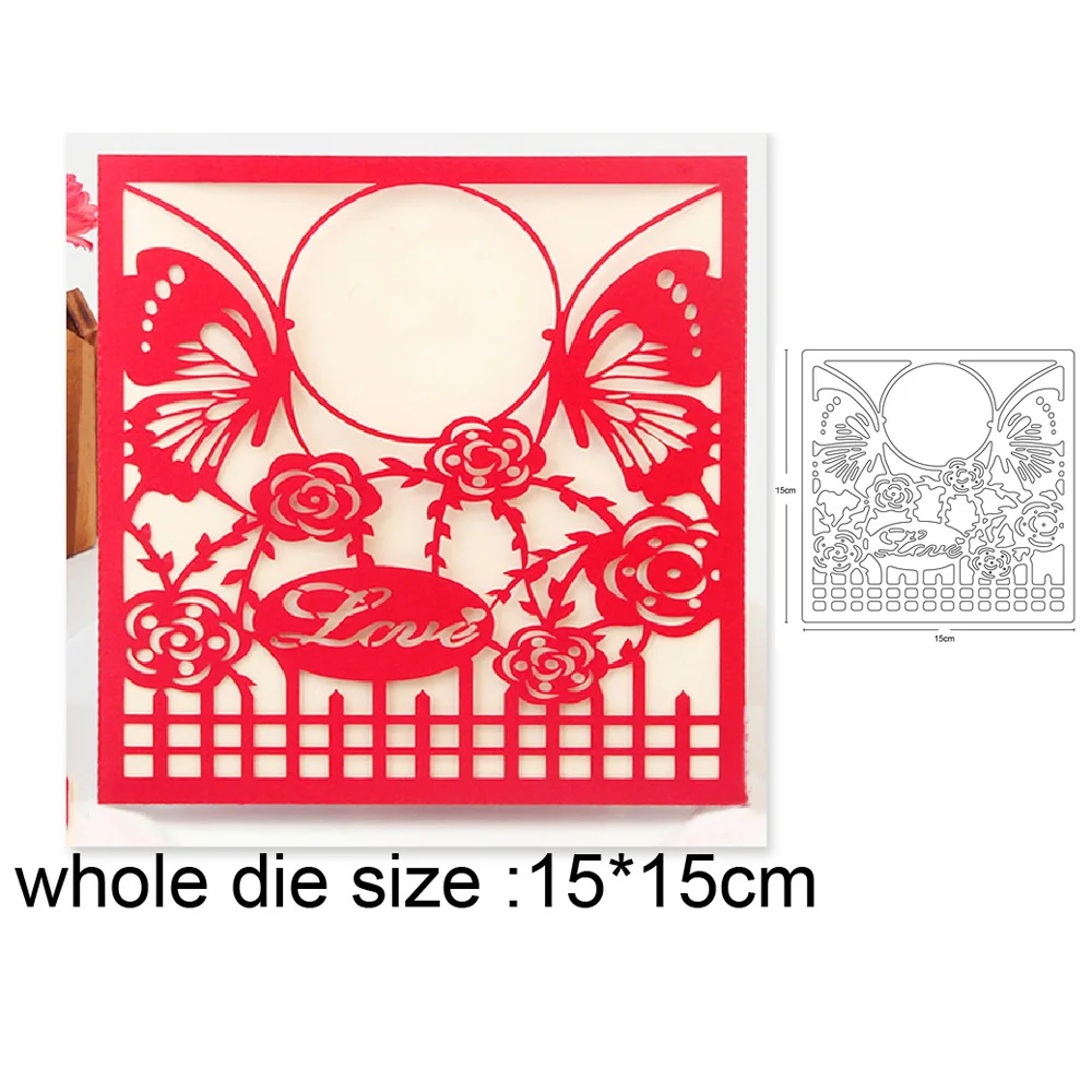 butterfly flower fence Metal Cutting Dies Stencil for DIY Scrapbooking Album Embossing Paper Cards Decoratve Crafts Die Cuts
butterfly flower fence Metal Cutting Dies Stencil for DIY Scrapbooking Album Embossing Paper Cards Decoratve Crafts Die Cuts