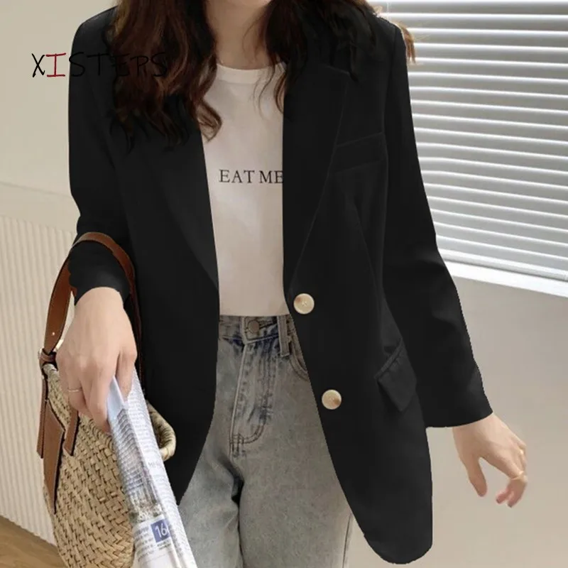 Hot Sale Women Beige Black Blazers Woman's Office Suit Jackets Spring Autumn Loose OL Coats 2021 Ladies Clothes Single Breasted
Hot Sale Women Beige Black Blazers Woman's Office Suit Jackets Spring Autumn Loose OL Coats 2021 Ladies Clothes Single Breasted