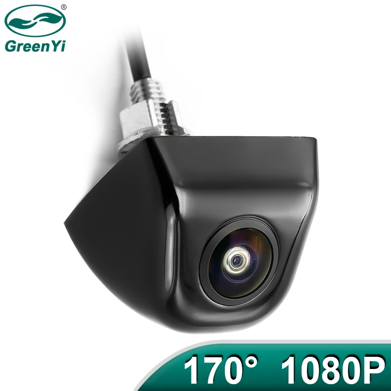 

Новая Автомобильная камера GreenYi AHD 1920x1080P с углом обзора 170 градусов, объектив «рыбий глаз», звездный свет, ночное видение, HD камера заднего ви...
