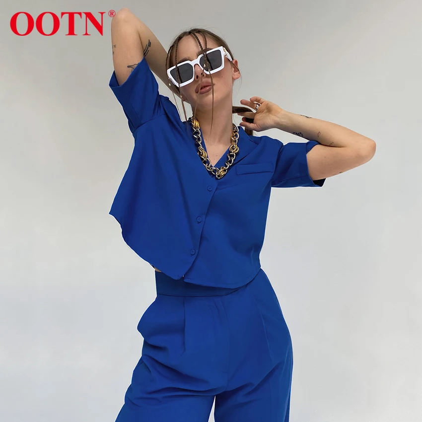 OOTN Office Lady Notched Single Breasted Short Sleeve Trouser Suits Women Zipper High Waist Pleated Straight Pants Sets Female
OOTN Office Lady Notched Single Breasted Short Sleeve Trouser Suits Women Zipper High Waist Pleated Straight Pants Sets Female