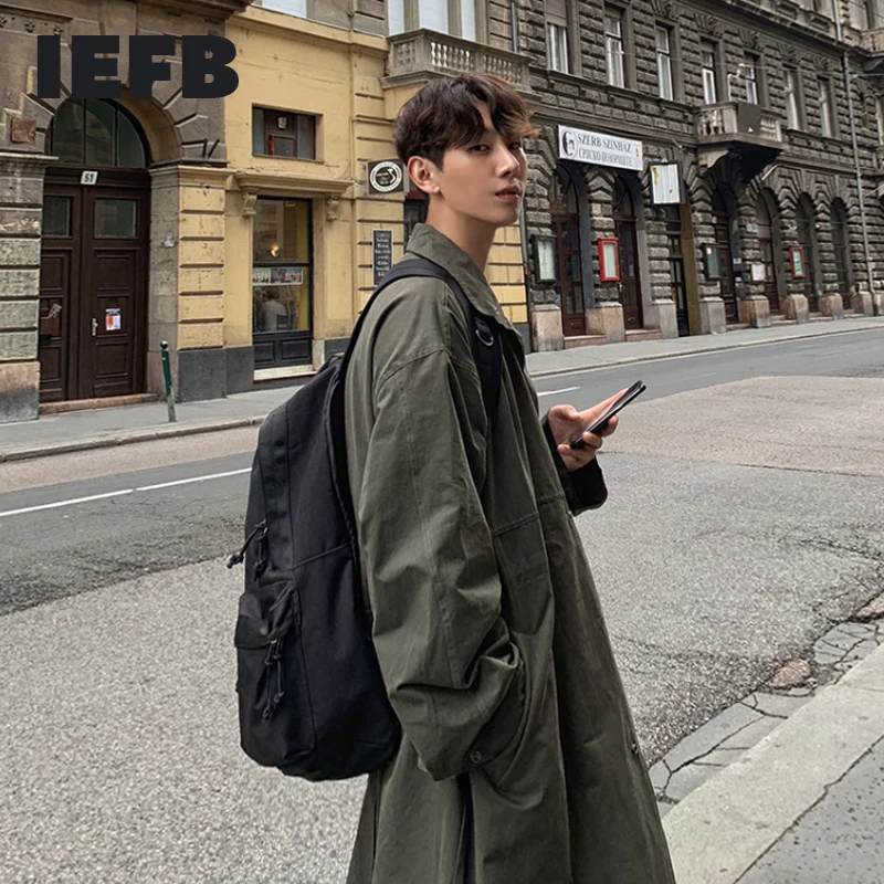 IEFB Men's 2021 Spring Autumn New Korean Fashion Teenagers Windbreaker Medium Length Casual Knee Handsome British Coat 9Y8475
IEFB Men's 2021 Spring Autumn New Korean Fashion Teenagers Windbreaker Medium Length Casual Knee Handsome British Coat 9Y8475