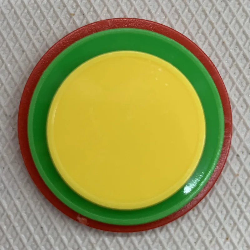 New Plastic Coins Plastic Wafer Game Chips 66 Pieces Package Size Tokens Coins Count