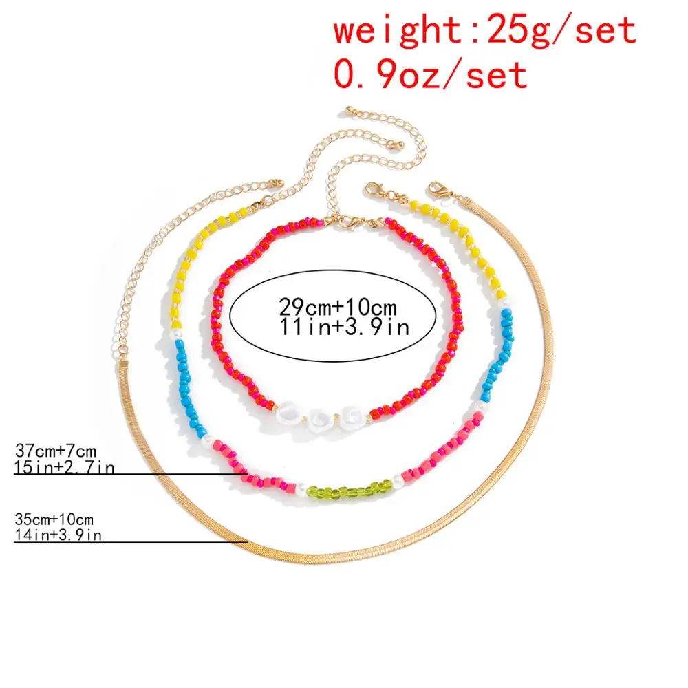 Salircon Muti Layer Seed Beads Necklace Design Imitation Pearl Clavicle Chain Choker Women 2020 Fashion Collier Gifts Jewelry
Salircon Muti Layer Seed Beads Necklace Design Imitation Pearl Clavicle Chain Choker Women 2020 Fashion Collier Gifts Jewelry