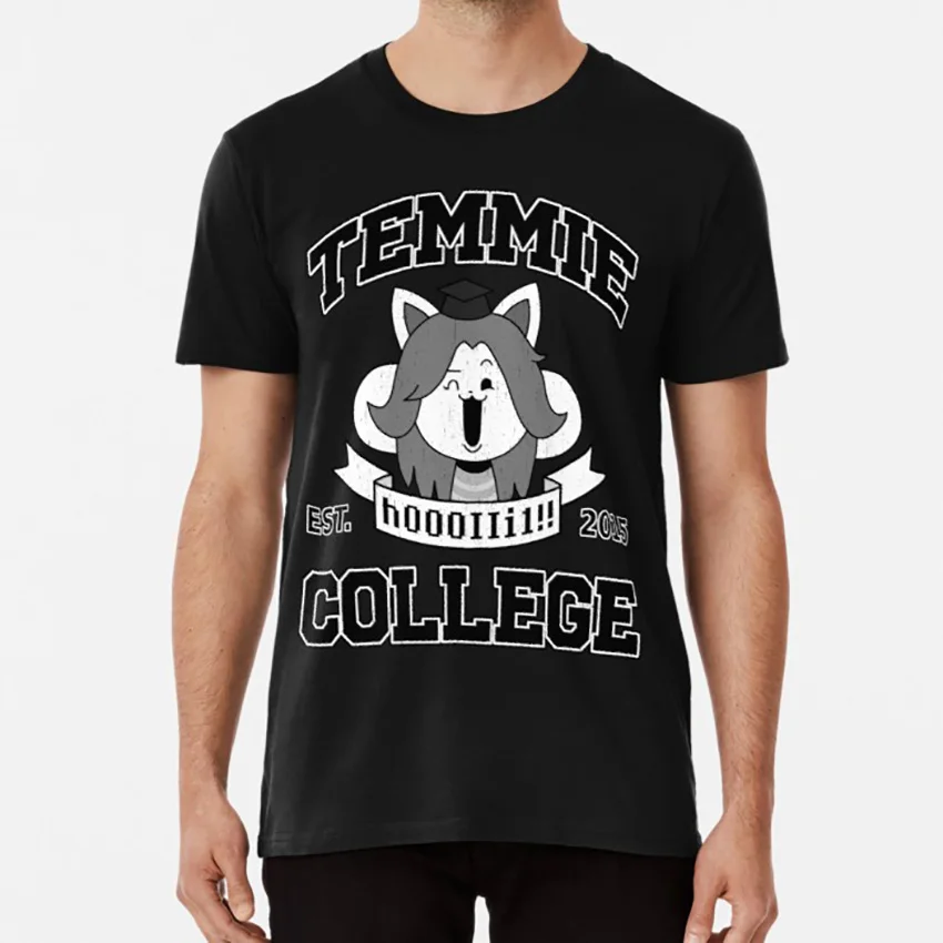 

Temmie College T Shirt Undertale Temmie Temmie Village Temmie Fanart Undertale Game Sans College Collegehumor University