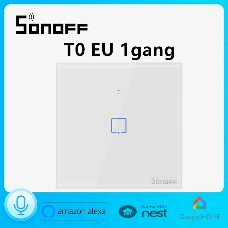Высветильник ель настенный Sonoff T0 EU1C с поддержкой Wi Fi и управлением через