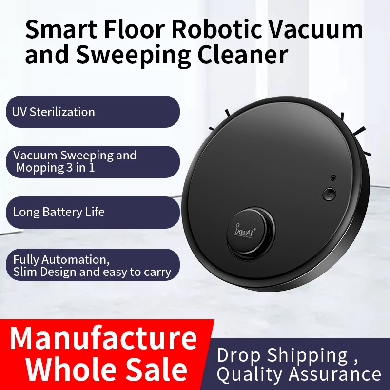 3-In-1 Smart Floor Vacuum Cleaner Auto Rechargeable Smart Sweeping Robot 1200Pa Multifunctional Cleaner Dry Wet Sweeping Indoor
3-In-1 Smart Floor Vacuum Cleaner Auto Rechargeable Smart Sweeping Robot 1200Pa Multifunctional Cleaner Dry Wet Sweeping Indoor