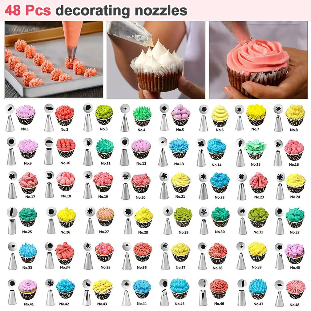 82pcs a sets Cake Decorating turntable Decorating Baking Tool Korean factory direct piping nozzle piping bag bakeware
82pcs a sets Cake Decorating turntable Decorating Baking Tool Korean factory direct piping nozzle piping bag bakeware