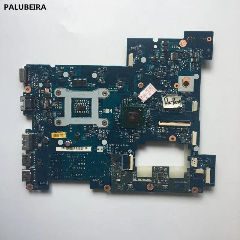 Материнская плата PALUBEIRA для LENOVO G570 полностью протестированная PIWG2 Для REV 1.0 HM65 все