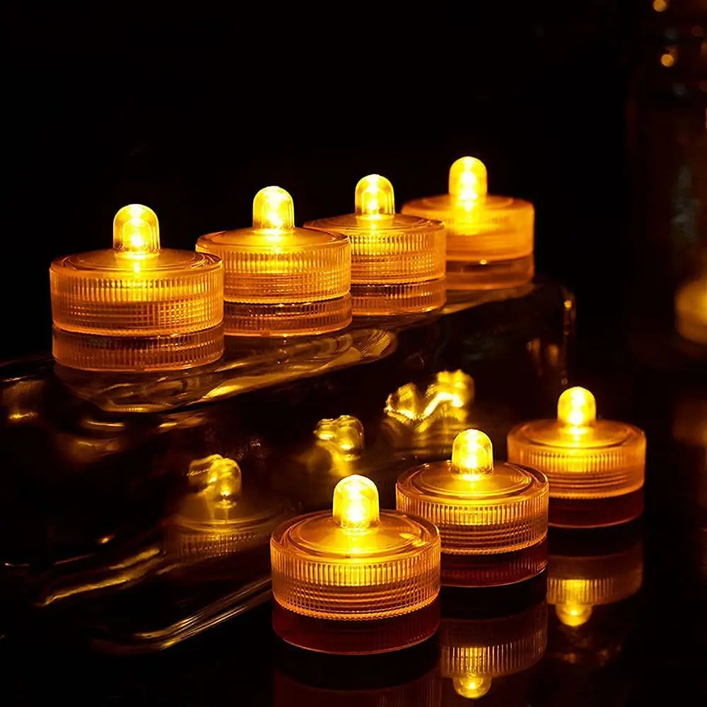 12Pcs Waterproof Flameless LED Tealight Submersible Tea Candles Floral Lamp Light for Vase Wedding Party Christmas Decoration
12Pcs Waterproof Flameless LED Tealight Submersible Tea Candles Floral Lamp Light for Vase Wedding Party Christmas Decoration