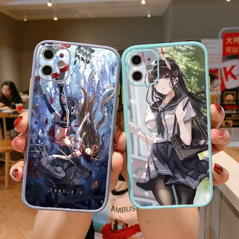 Azur Lane sexy girl Phone Case For iPhone 13 12 11 Mini Pro XR XS Max 7 8 Plus X Matte transparent blue Back Cover
Azur Lane sexy girl Phone Case For iPhone 13 12 11 Mini Pro XR XS Max 7 8 Plus X Matte transparent blue Back Cover