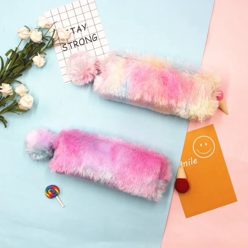 1pc Rainbow Color Plush Pencil Bag Student Large Capacity Stationery Storage Bag Octagonal Pencil Bag Girl Heart Pencil Case
1pc Rainbow Color Plush Pencil Bag Student Large Capacity Stationery Storage Bag Octagonal Pencil Bag Girl Heart Pencil Case