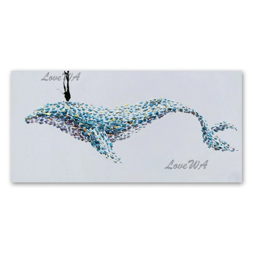 Beautiful Knife Abstract 3D Thick Textured Whale Picture Oil Painting On Canvas Real Handmade No Frame Animal Wall Hangings Art
Beautiful Knife Abstract 3D Thick Textured Whale Picture Oil Painting On Canvas Real Handmade No Frame Animal Wall Hangings Art