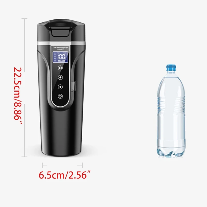 12V 24V Portable Car Heating Cup Stainless Steel Water Warmer Bottle Car Kettle Coffee Mug LCD Display Temperature
12V 24V Portable Car Heating Cup Stainless Steel Water Warmer Bottle Car Kettle Coffee Mug LCD Display Temperature