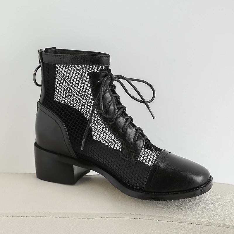 Sexy Genuine Leather summer boots Back Zipper med Heels women ankle boots 2020 Summer Night Club Party Shoes Woman
Sexy Genuine Leather summer boots Back Zipper med Heels women ankle boots 2020 Summer Night Club Party Shoes Woman