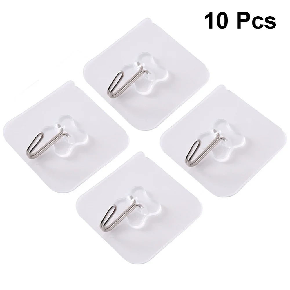 8 Pcs Wall Hooks Transparent Reusable Seamless Hooks Waterproof Self Adhesive Hooks for Home Bathroom Kitchen (Random Style)
8 Pcs Wall Hooks Transparent Reusable Seamless Hooks Waterproof Self Adhesive Hooks for Home Bathroom Kitchen (Random Style)