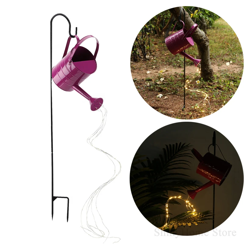 Watering Can Light Waterfall Flash Shower Waterproof LED Fairy String Lamp Garden Art Lights Outdoor Garden Led Lawn Lamp 
Watering Can Light Waterfall Flash Shower Waterproof LED Fairy String Lamp Garden Art Lights Outdoor Garden Led Lawn Lamp