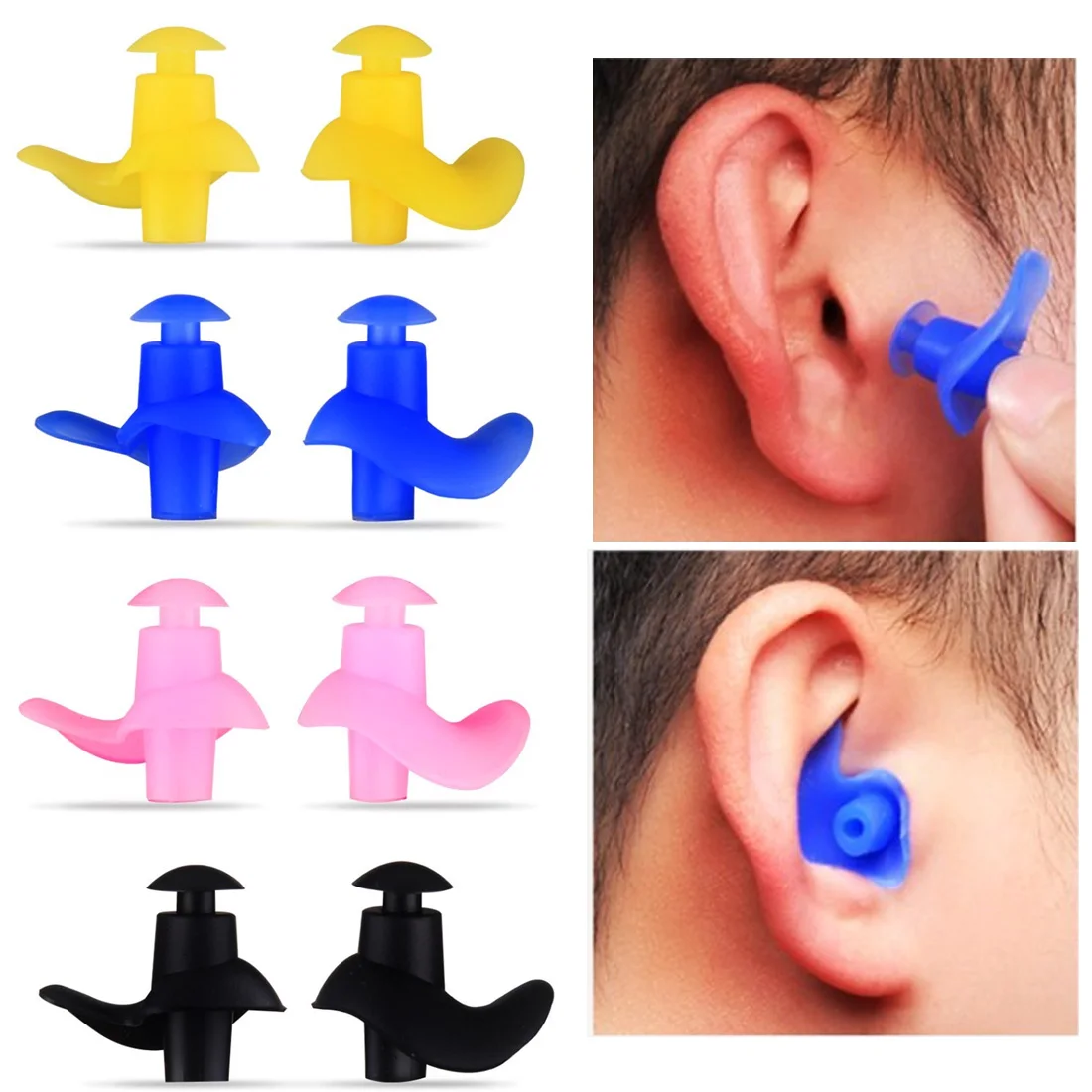 1 Pair Waterproof Swimming Earplugs Professional Silicone Swim Earplugs Adult Swimmers Children Diving Soft Anti-Noise Ear Plug
1 Pair Waterproof Swimming Earplugs Professional Silicone Swim Earplugs Adult Swimmers Children Diving Soft Anti-Noise Ear Plug