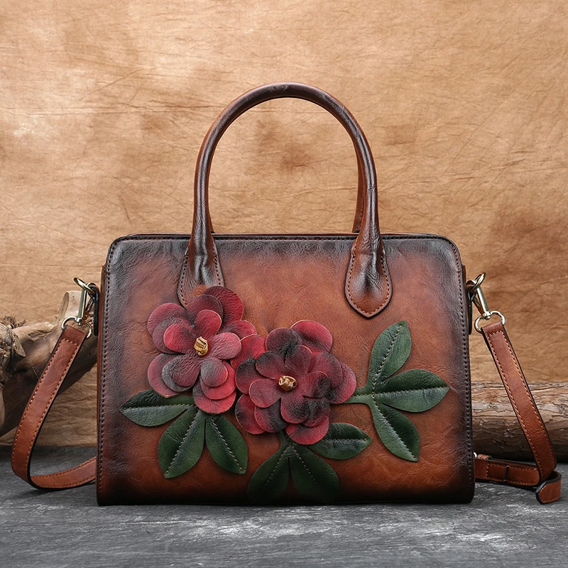 Women's Bag New Retro Handmade Handbag Vintage Embossed Leather Shoulder Bags For Women Large Soft Messenger Bag Female
Women's Bag New Retro Handmade Handbag Vintage Embossed Leather Shoulder Bags For Women Large Soft Messenger Bag Female