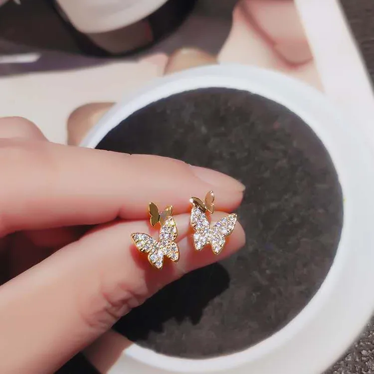 6 Colors Small Butterfly Crystal Ear Stud Earrings for Women Wedding Party Engagement Earring Jewelry Accessories Whole Sale
6 Colors Small Butterfly Crystal Ear Stud Earrings for Women Wedding Party Engagement Earring Jewelry Accessories Whole Sale