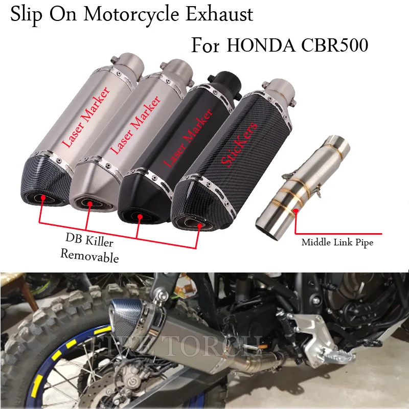 Слипоны для HONDA CBR500 CB500F CB500X 2013 2019 модифицированный глушитель выхлопных газов