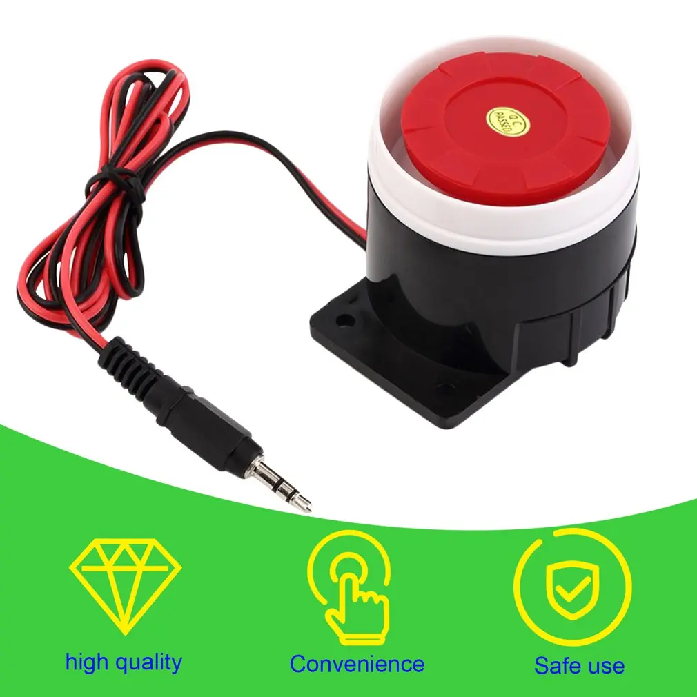 Super Loud 120dB Sound Alarm System Compact DC 12V Indoor Siren Durable Wired Mini Horn Siren For Home Security
Super Loud 120dB Sound Alarm System Compact DC 12V Indoor Siren Durable Wired Mini Horn Siren For Home Security