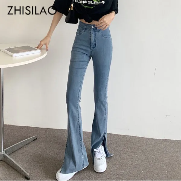 Женские джинсы-клеш ZHISILAO, свободные винтажные узкие брюки из денима с разрезом и высокой талией, уличная одежда большого размера, лето 2021
Женские джинсы-клеш ZHISILAO, свободные винтажные узкие брюки из денима с разрезом и высокой талией, уличная одежда большого размера, лето 2021