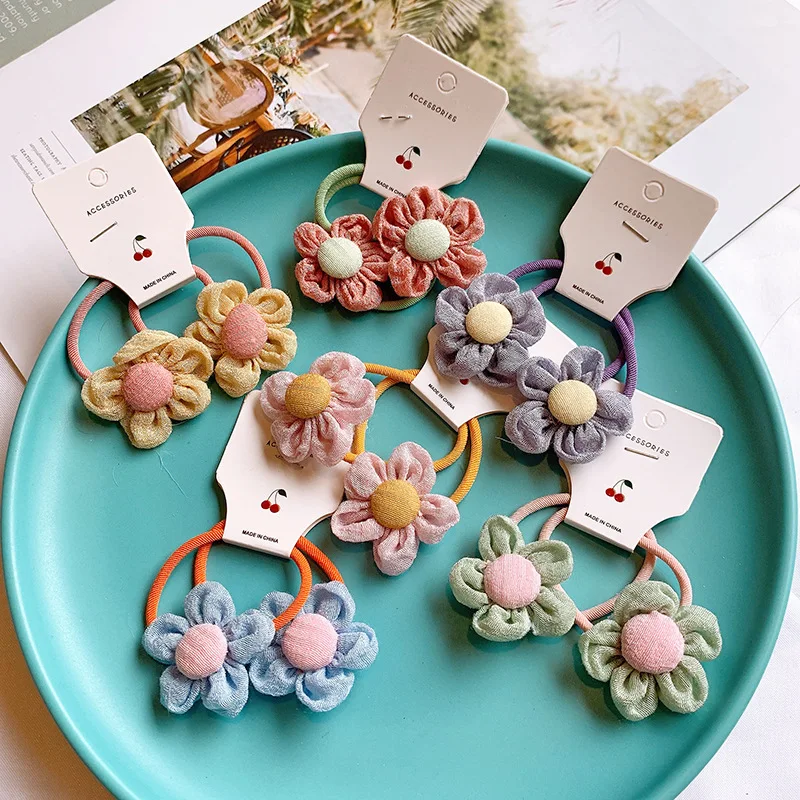 Cute Flower Girls New Fresh Button Rubber Band Hair Ties Baby Colorful Hair Ring Headdress for Children Fashion Hair Accessories
Cute Flower Girls New Fresh Button Rubber Band Hair Ties Baby Colorful Hair Ring Headdress for Children Fashion Hair Accessories
