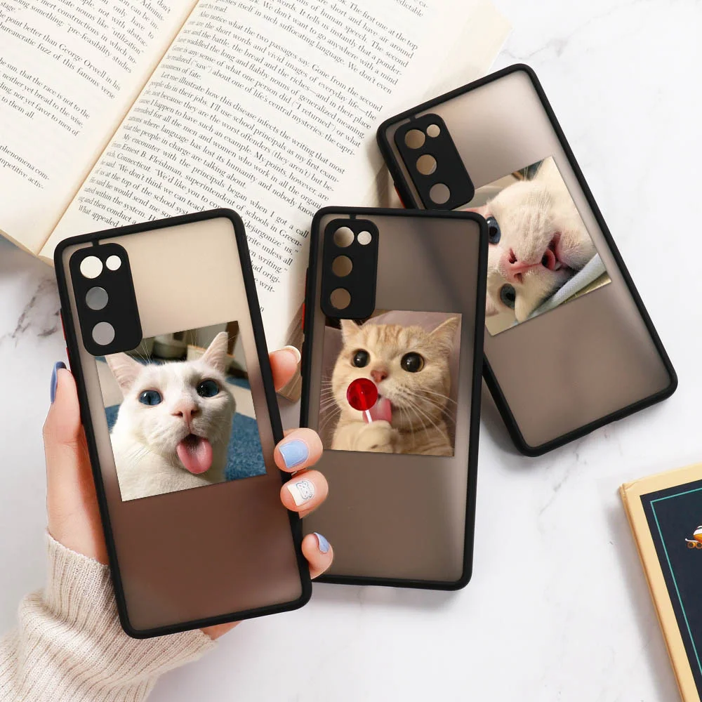 S10 Plus Case For Samsung Galaxy S20 FE Hard Matte PC Cover For S21 S8 S9 Plus Note 8 9 10 Pro 20 Ultra Funny Cat Painted Cover
S10 Plus Case For Samsung Galaxy S20 FE Hard Matte PC Cover For S21 S8 S9 Plus Note 8 9 10 Pro 20 Ultra Funny Cat Painted Cover