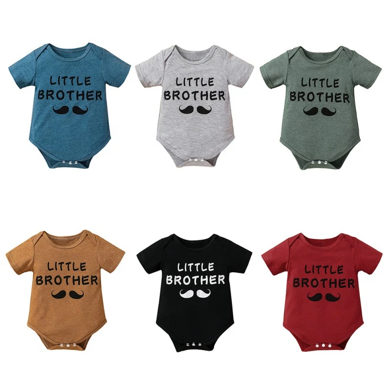 2021 new Summer Newborn Baby Boy Short Sleeve Triangle Bodysuit Letter Print Casual Romper Jumpsuit Kids Clothes New Style
2021 new Summer Newborn Baby Boy Short Sleeve Triangle Bodysuit Letter Print Casual Romper Jumpsuit Kids Clothes New Style