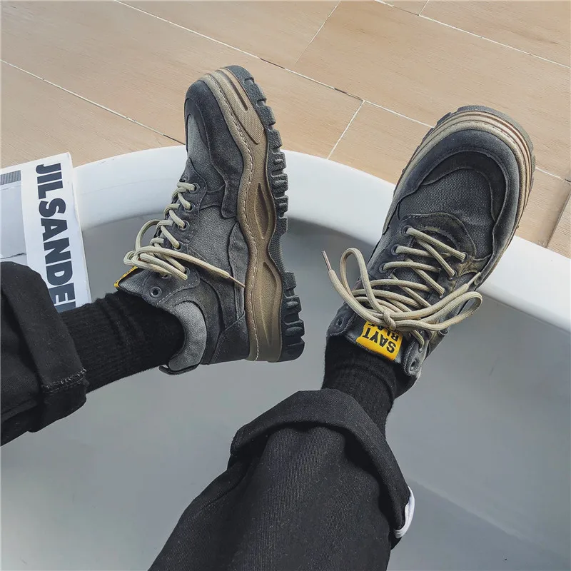 Men High-top Lace-Up Trend Old Dad Shoes Men Student All-match Breathable Casual Sports Shoes Men Retro Thick-soled Men Shoes
Men High-top Lace-Up Trend Old Dad Shoes Men Student All-match Breathable Casual Sports Shoes Men Retro Thick-soled Men Shoes