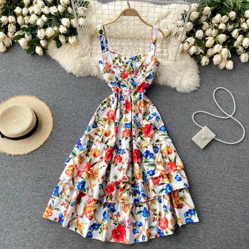 Женское платье на бретельках, многослойное миди-платье с цветочным принтом и оборками, с квадратным вырезом, GL198, лето 2021
Женское платье на бретельках, многослойное миди-платье с цветочным принтом и оборками, с квадратным вырезом, GL198, лето 2021