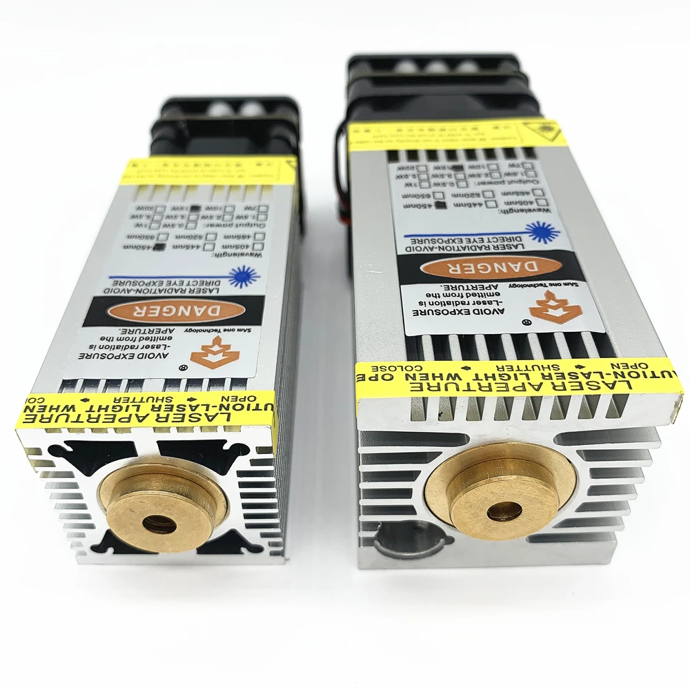 CNC15W blue laser module, 15000mW laser head, actual wattage. Actual power, engraving stainless steel, oxidized metal, PWM TTL
CNC15W blue laser module, 15000mW laser head, actual wattage. Actual power, engraving stainless steel, oxidized metal, PWM TTL