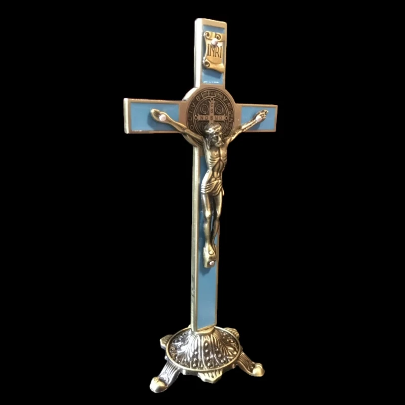 Church Relics Figurines Christian Crucifix Jesus Christ Prayer on the Stand Cross Antique Home Chapel Decoration
Church Relics Figurines Christian Crucifix Jesus Christ Prayer on the Stand Cross Antique Home Chapel Decoration