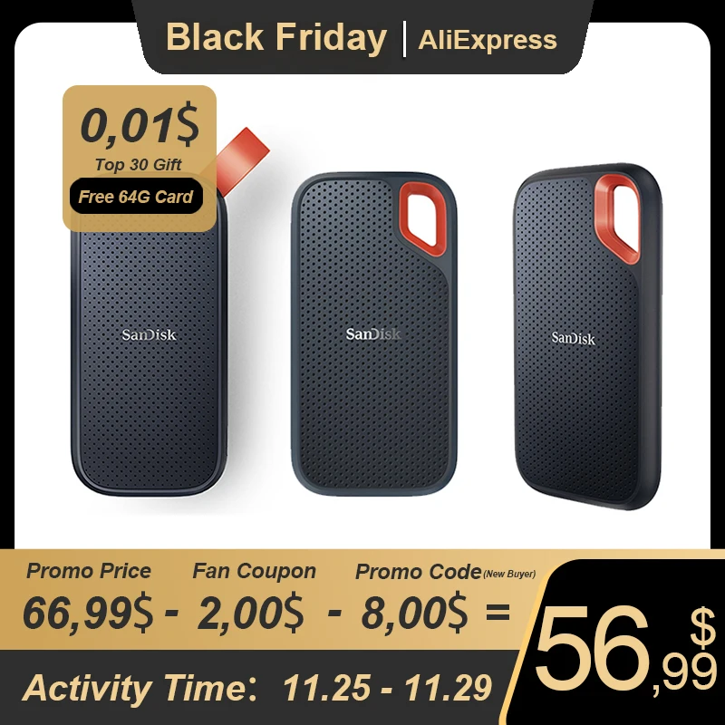 SanDisk SSD Drive USB 3.1/3.2 USB-C External HD 480GB 500GB 1TB 2TB External Hard Drive Portable SSD Solid State Disk for Laptop
SanDisk SSD Drive USB 3.1/3.2 USB-C External HD 480GB 500GB 1TB 2TB External Hard Drive Portable SSD Solid State Disk for Laptop