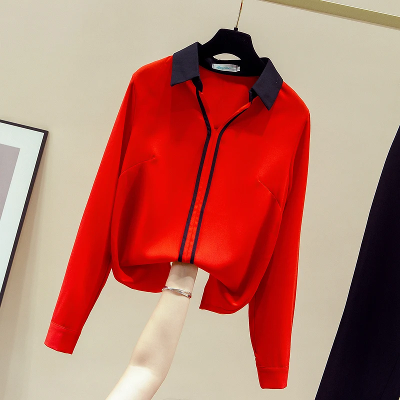 Shirt For Women Office Ladies NEW 2020 Autumn Turn Down Collar Long Sleeves Shirts OL All-match Blouse Tops A3700 
Shirt For Women Office Ladies NEW 2020 Autumn Turn Down Collar Long Sleeves Shirts OL All-match Blouse Tops A3700