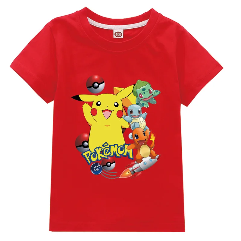 New 2-15Y Pikachu T-shirt Children Summer T-shirts elves mice Cartoon Teenagers Girls Clothing Baby Boys Short Sleeves Tops Tees
New 2-15Y Pikachu T-shirt Children Summer T-shirts elves mice Cartoon Teenagers Girls Clothing Baby Boys Short Sleeves Tops Tees