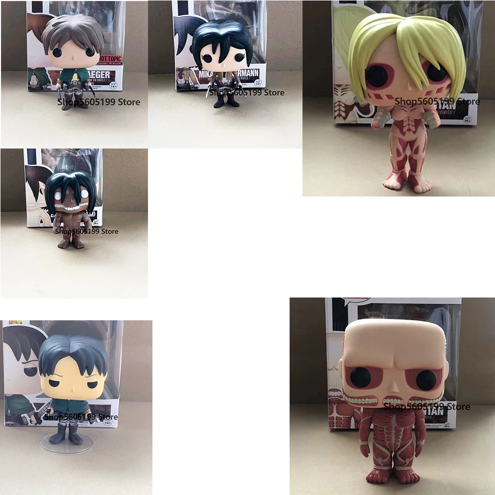 NEW! POP Attack on Titan EREN JAEGAR MIKASA ACKERMANN with box Vinyl Action Figures Model Toys for Children gift
NEW! POP Attack on Titan EREN JAEGAR MIKASA ACKERMANN with box Vinyl Action Figures Model Toys for Children gift