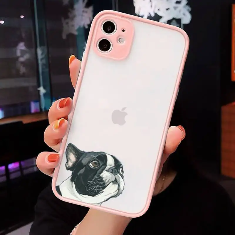 Pug Bulldog Cute dog Phone Case matte transparent For iphone 7 8 11 12 plus mini x xs xr pro max cover
Pug Bulldog Cute dog Phone Case matte transparent For iphone 7 8 11 12 plus mini x xs xr pro max cover
