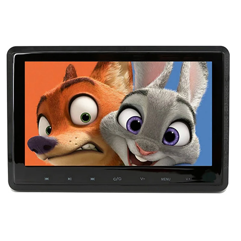 Автомобильный подголовник DVD плеер видеомонитор с USB SD HDMI игры ИК наушники для