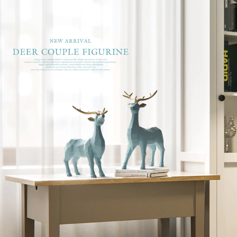 POLYRESIN FIGURINE DECORATION ANIMAL STATUE LIVING ROOM ORNAMENTS SCULPTURE CREATIVE RESIN MODERN DEER CRAFT GIFT FOR HOME DECOR 
POLYRESIN FIGURINE DECORATION ANIMAL STATUE LIVING ROOM ORNAMENTS SCULPTURE CREATIVE RESIN MODERN DEER CRAFT GIFT FOR HOME DECOR
