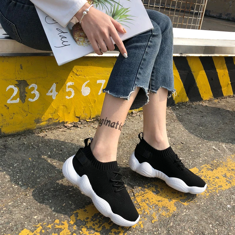 Sneakers Women Platform Shoes Breathable Casual Sport Female Trainers Fashion Thick Bottom Chunky Sneakers Women Basket Femme 
Sneakers Women Platform Shoes Breathable Casual Sport Female Trainers Fashion Thick Bottom Chunky Sneakers Women Basket Femme