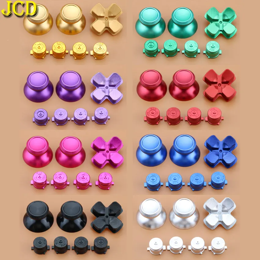 JCD Metal Analog Joystick Grip Caps + Dpad Analogue Bullet Buttons For Sony Playstation Dualshock 4 PS4 DS4 Gamepad Controller
JCD Metal Analog Joystick Grip Caps + Dpad Analogue Bullet Buttons For Sony Playstation Dualshock 4 PS4 DS4 Gamepad Controller