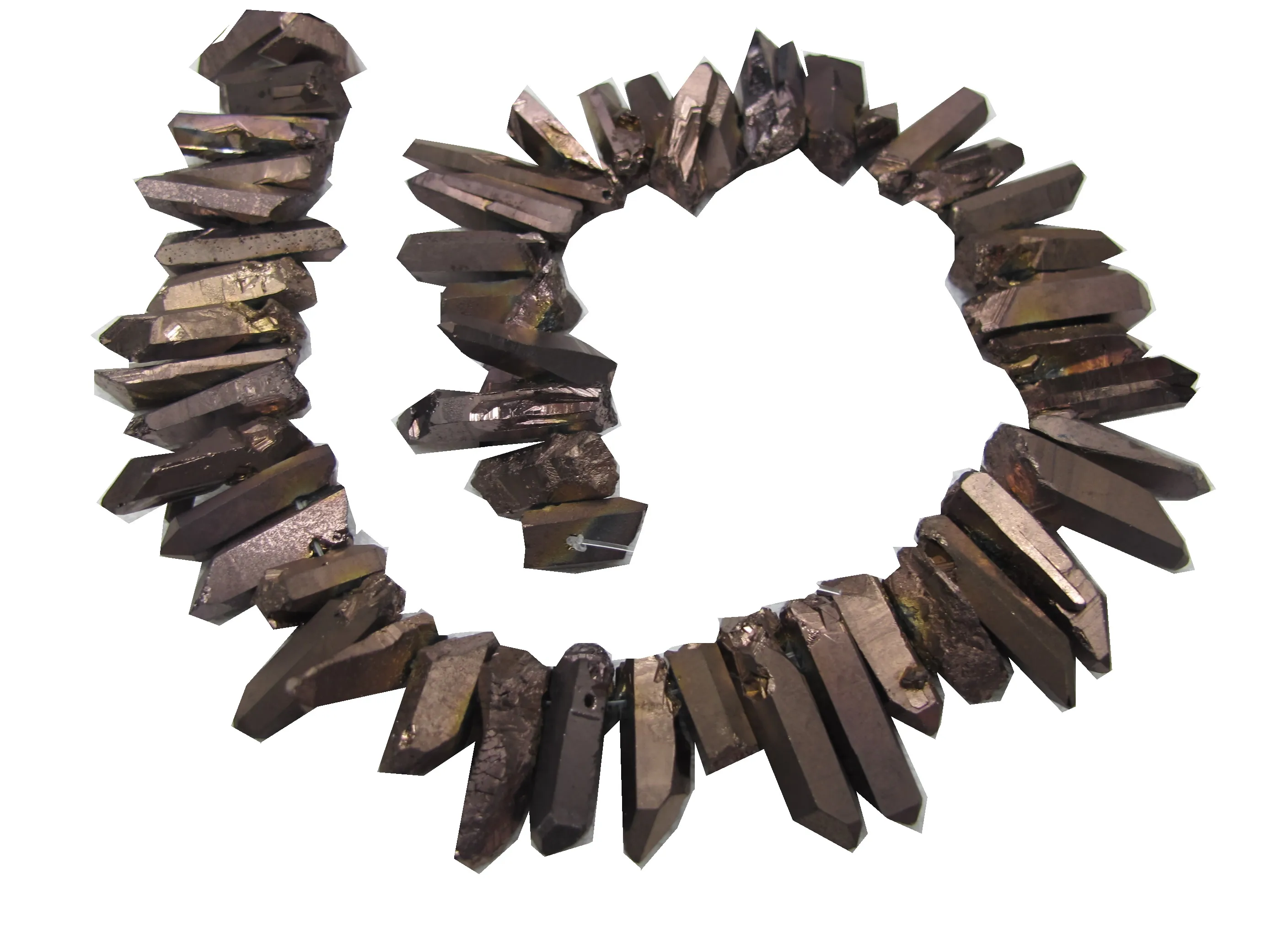 1string of 15.5" Titanium Brwon Quartz Sticks Bead,Raw Crystal Points Spikes Beads,Top Drilled Rough Quartz Beads
1string of 15.5" Titanium Brwon Quartz Sticks Bead,Raw Crystal Points Spikes Beads,Top Drilled Rough Quartz Beads